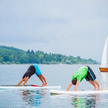 SUP Yoga: Ommmm in der Herrschinger Bucht